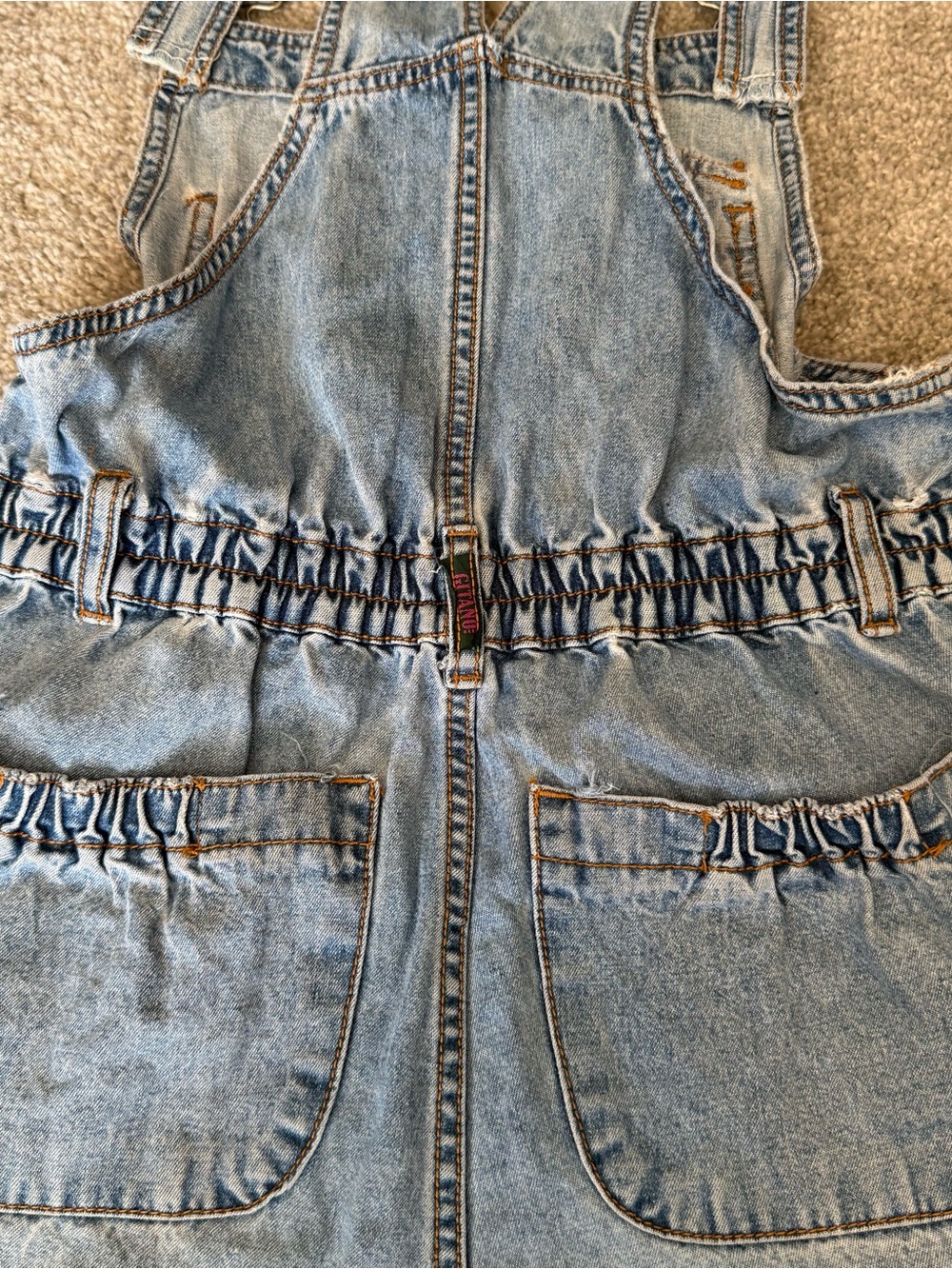Vintage 90s GITANO Light Blue Denim Overalls - Picture 9 of 14